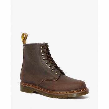 Dr Martens Férfi 1460 Crazy Horse Bőr Lace Up Bakancs Gesztenyebarna